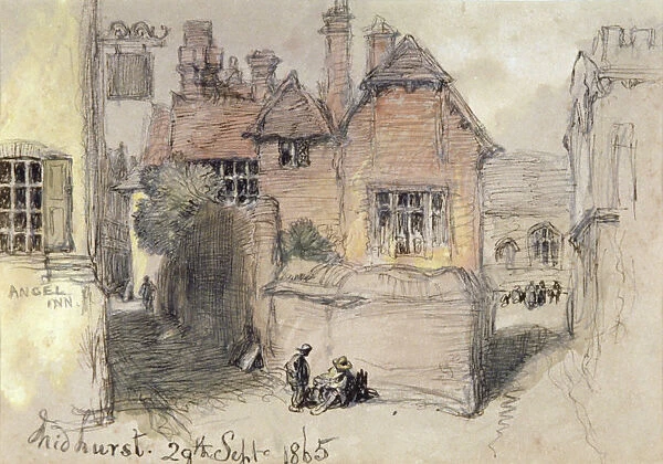 The Angel Inn, Midhurst, 1865. Artist: Sir John Gilbert