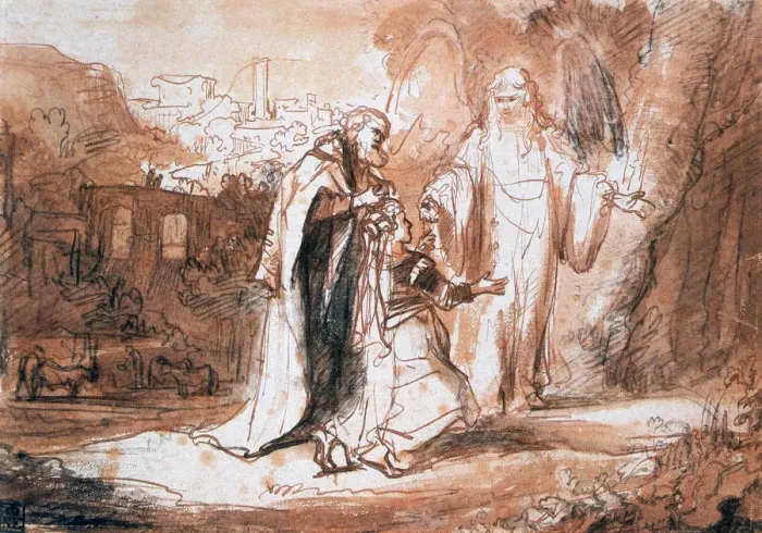 Framed Print : An angel of the Lord appeared to Manoahs wife... c1636-1680. Artist: Ferdinand Bol Framed Print : An angel of the Lord appeared to Manoahs wife... c1636-1680. Artist: Ferdinand Bol