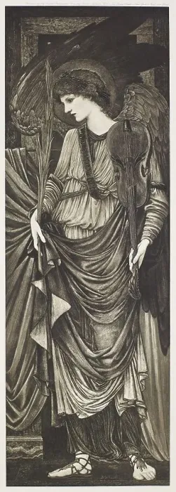 Framed Print : Angel of the Martyrs (with Violin), c1880s, (1900). Creator: Unknown Framed Print : Angel of the Martyrs (with Violin), c1880s, (1900). Creator: Unknown