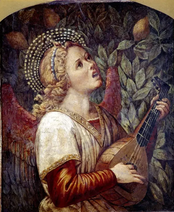 Framed Print : Angel Musician, by Melozzo da Forli Framed Print : Angel Musician, by Melozzo da Forli