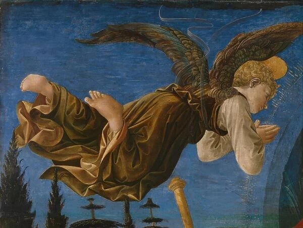 Angel (Panel of the Pistoia Santa Trinita Altarpiece), 1455-1460. Artist: Pesellino, Francesco di Stefano (1422-1457)