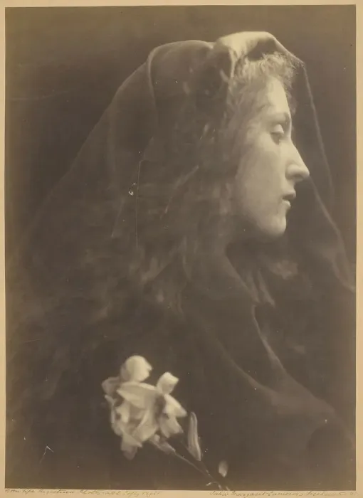 Framed Print : The Angel at the Sepulchre, 1869. Creator: Julia Margaret Cameron Framed Print : The Angel at the Sepulchre, 1869. Creator: Julia Margaret Cameron