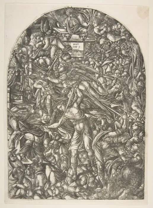 Framed Print : The Angel sounding the Sixth Trumpet, from the Apocalypse. n. d. Creator: Jean Duvet Framed Print : The Angel sounding the Sixth Trumpet, from the Apocalypse. n. d. Creator: Jean Duvet