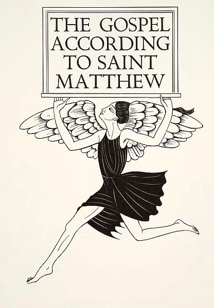 Angel of St. Matthew, 1931, (wood engraving)