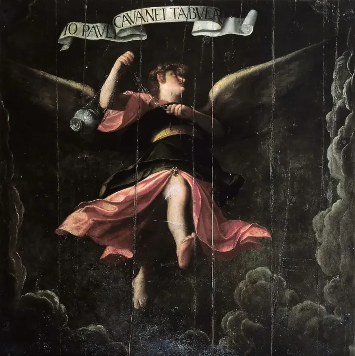 Framed Print : Angel with a thurible, ca 1595. Creator: Cavagna, Giovan Paolo (1550-1627) Framed Print : Angel with a thurible, ca 1595. Creator: Cavagna, Giovan Paolo (1550-1627)