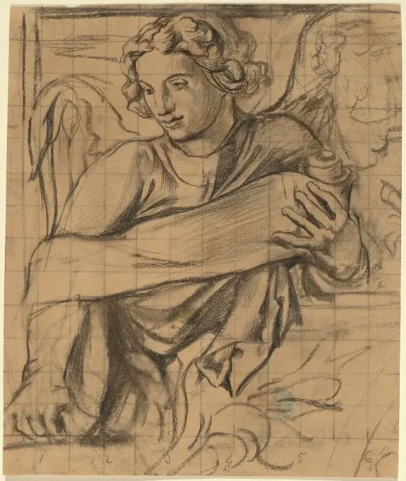 Framed Print : Angel - Trinity Church Mural, 1876. Creator: John La Farge Framed Print : Angel - Trinity Church Mural, 1876. Creator: John La Farge
