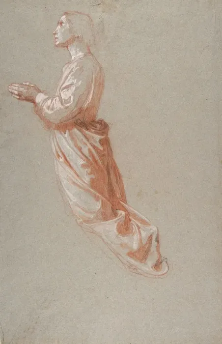 Framed Print : Angel (upper register; study for wall paintings in the Chapel of Saint Remi Framed Print : Angel (upper register; study for wall paintings in the Chapel of Saint Remi