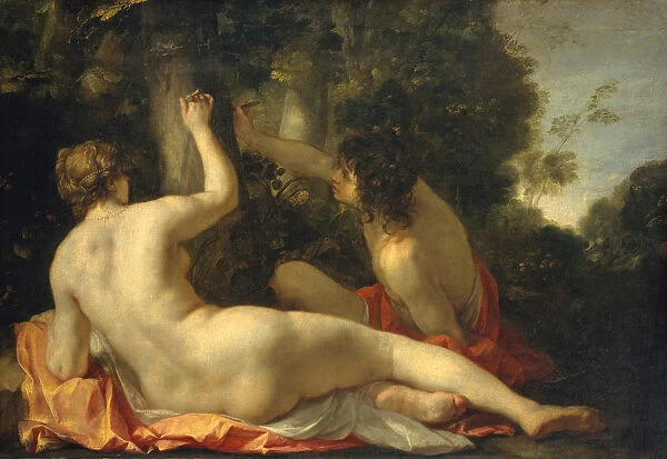 Angelica and Medoro, possibly early 1630s. Creator: Jacques Blanchard