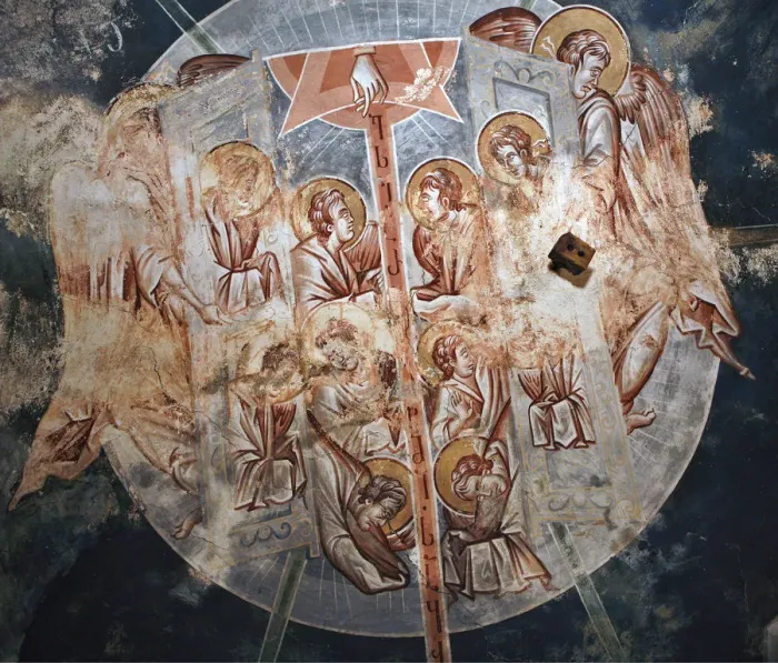 Framed Print : The Angels, 14th century. Artist: Master Gerasime (active 14th century) Framed Print : The Angels, 14th century. Artist: Master Gerasime (active 14th century)