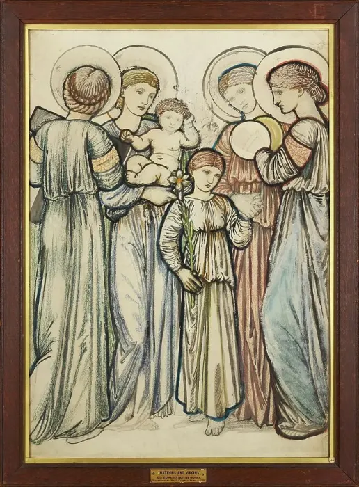 Framed Print : Angels and Children, 1865. Creator: Sir Edward Coley Burne-Jones Framed Print : Angels and Children, 1865. Creator: Sir Edward Coley Burne-Jones