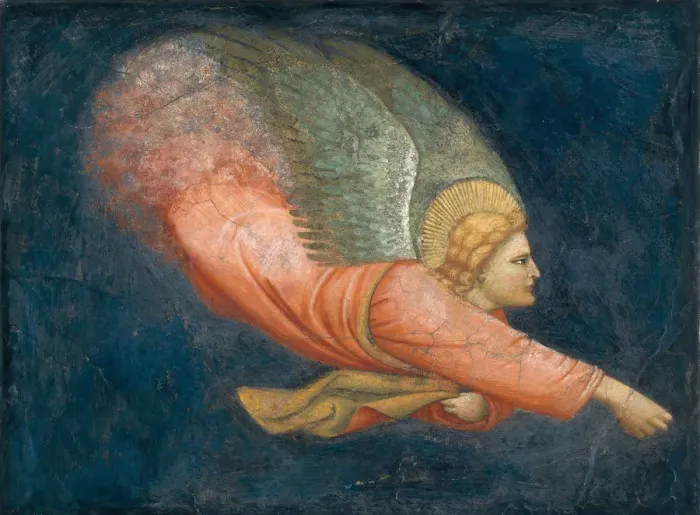 Framed Print : Two Angels. Creator: North Italian Painter (first quarter 14th century) Framed Print : Two Angels. Creator: North Italian Painter (first quarter 14th century)