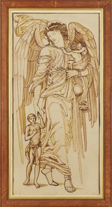 Framed Print : The Angels of the Hierarchy - Angeli, 1873. Creator: Sir Edward Coley Burne-Jones Framed Print : The Angels of the Hierarchy - Angeli, 1873. Creator: Sir Edward Coley Burne-Jones