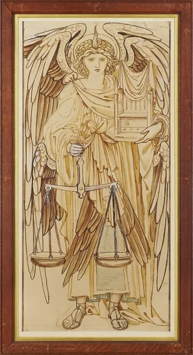 Framed Print : The Angels of the Hierarchy - Thrones, 1873. Creator: Sir Edward Coley Burne-Jones Framed Print : The Angels of the Hierarchy - Thrones, 1873. Creator: Sir Edward Coley Burne-Jones