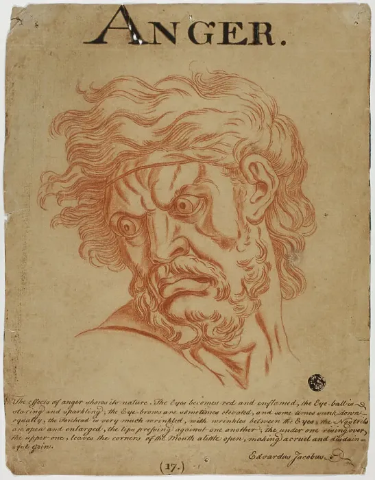 Framed Print : Anger, after 1698. Creator: Eduardus Jacobus Framed Print : Anger, after 1698. Creator: Eduardus Jacobus