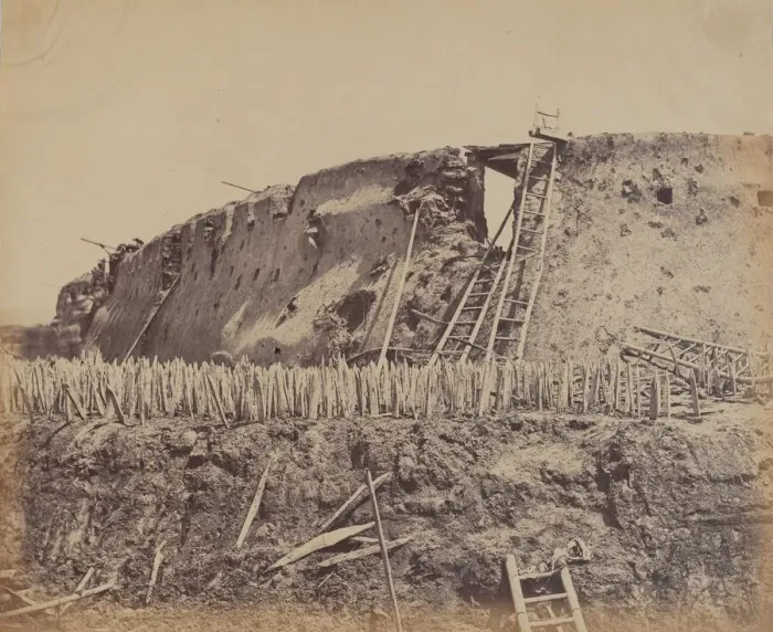 Framed Print : Angle of North Taku Fort at Which the French Entered, August 21, 1860, 1860 Framed Print : Angle of North Taku Fort at Which the French Entered, August 21, 1860, 1860