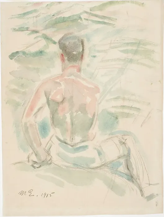 Framed Print : Angler, 1915. Creator: Magnus Enckell Framed Print : Angler, 1915. Creator: Magnus Enckell