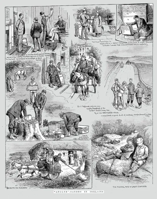 Framed Print : Angler - Saxons in Ireland, 1891. Creator: Unknown. Angler - Saxons in Ireland, 1891. Creator: Unknown Framed Print : Angler - Saxons in Ireland, 1891. Creator: Unknown. Angler - Saxons in Ireland, 1891. Creator: Unknown