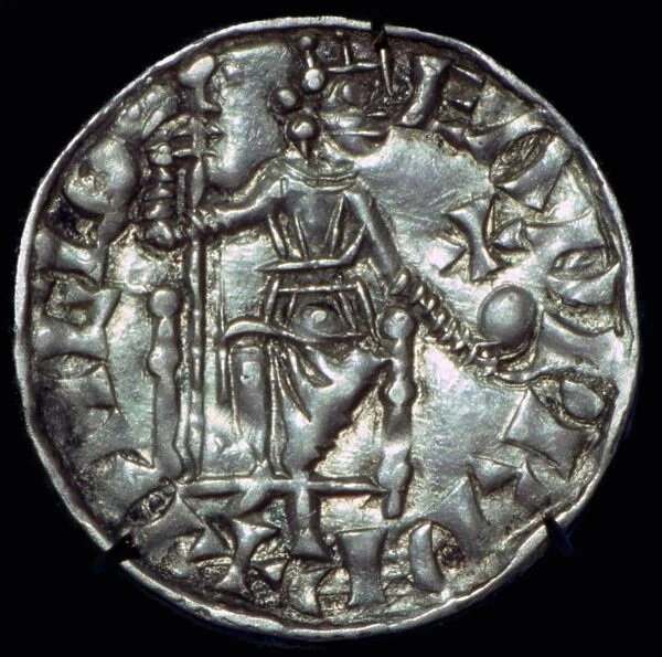Anglo-Saxon Silver Penny of Edward the Confessor