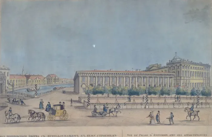 Framed Print : The Anichkov Palace in Saint Petersburg, 1814. Artist: Ivanov, Ivan Alexeyevich (1779-1848) Framed Print : The Anichkov Palace in Saint Petersburg, 1814. Artist: Ivanov, Ivan Alexeyevich (1779-1848)
