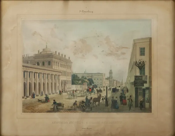 Framed Print : The Anichkov Palace in Saint Petersburg, End 1840s. Creator: Anonymous Framed Print : The Anichkov Palace in Saint Petersburg, End 1840s. Creator: Anonymous