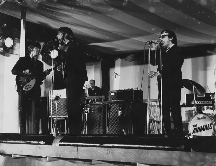 Framed Print : The Animals, Richmond Jazz Festival, London, 1965. Creator: Brian Foskett Framed Print : The Animals, Richmond Jazz Festival, London, 1965. Creator: Brian Foskett