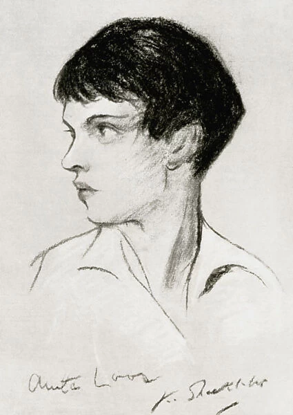 Anita Loos (1888-1981), American screenwriter, playwright and author, early 20th century