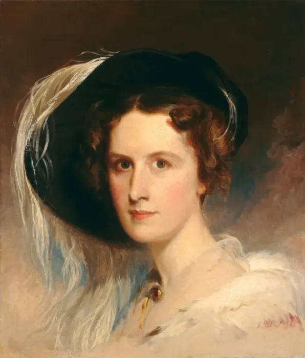 Framed Print : Ann Biddle Hopkinson (Mrs. Francis Hopkinson), 1834. Creator: Thomas Sully Framed Print : Ann Biddle Hopkinson (Mrs. Francis Hopkinson), 1834. Creator: Thomas Sully