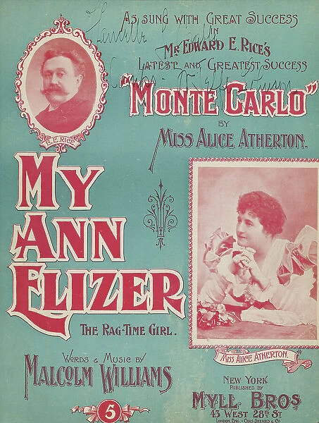 My Ann Elizer, 1898. Creator: Unknown