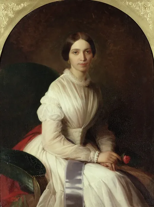 Framed Print : Ann Lovisa Lagerhjelm, born of Geijerstam, 1824-1891, 1851. Creator: Uno Troili Framed Print : Ann Lovisa Lagerhjelm, born of Geijerstam, 1824-1891, 1851. Creator: Uno Troili