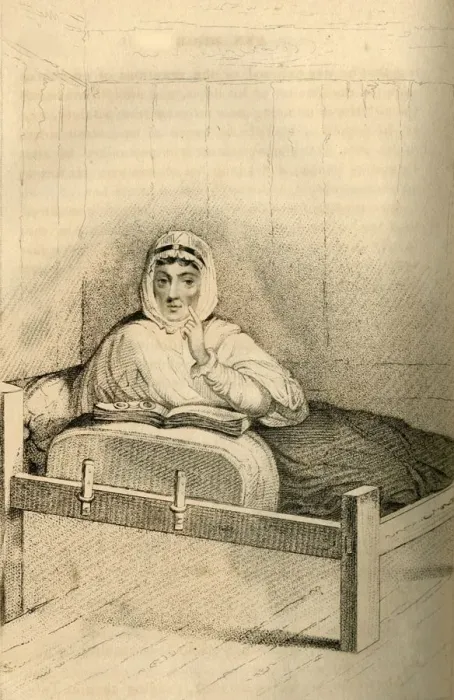 Framed Print : Ann Moore, the fasting woman of Tutbury, 1822. Creator: Robert Cooper Framed Print : Ann Moore, the fasting woman of Tutbury, 1822. Creator: Robert Cooper