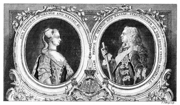 Framed Print : Ann, Princess of Orange and Nassau and William, Prince of Orange and Nassau, 18th century. Artist: J Jeffreys Framed Print : Ann, Princess of Orange and Nassau and William, Prince of Orange and Nassau, 18th century. Artist: J Jeffreys