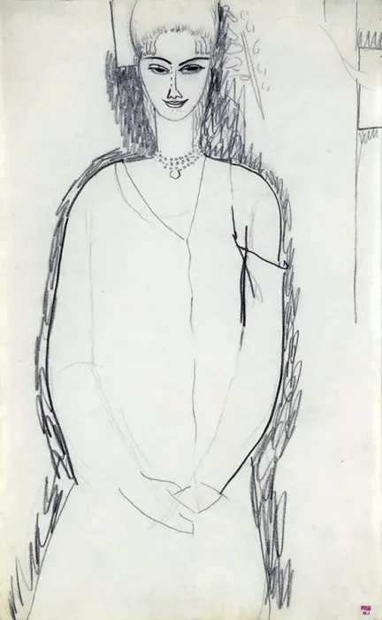 Framed Print : Anna Akhmatova, 1911. Artist: Modigliani, Amedeo (1884-1920) Framed Print : Anna Akhmatova, 1911. Artist: Modigliani, Amedeo (1884-1920)