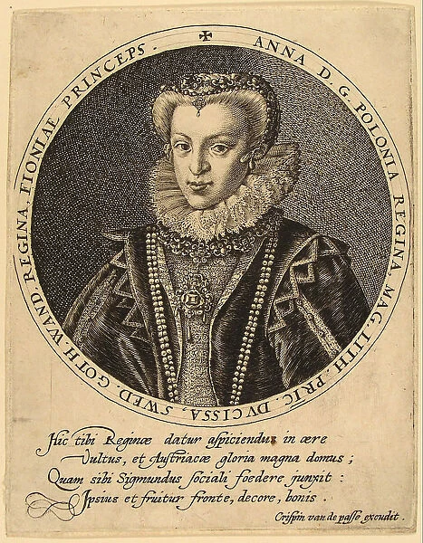 Anna Catherine Constance Vasa of Poland (1619-1651). Artist: Passe, Crispijn van de, the Elder (1564-1637)