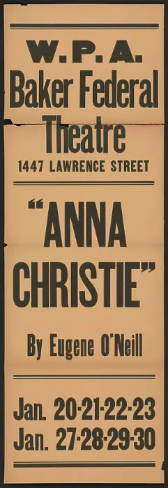 Framed Print : Anna Christie, Denver, 1938. Creator: Unknown Framed Print : Anna Christie, Denver, 1938. Creator: Unknown
