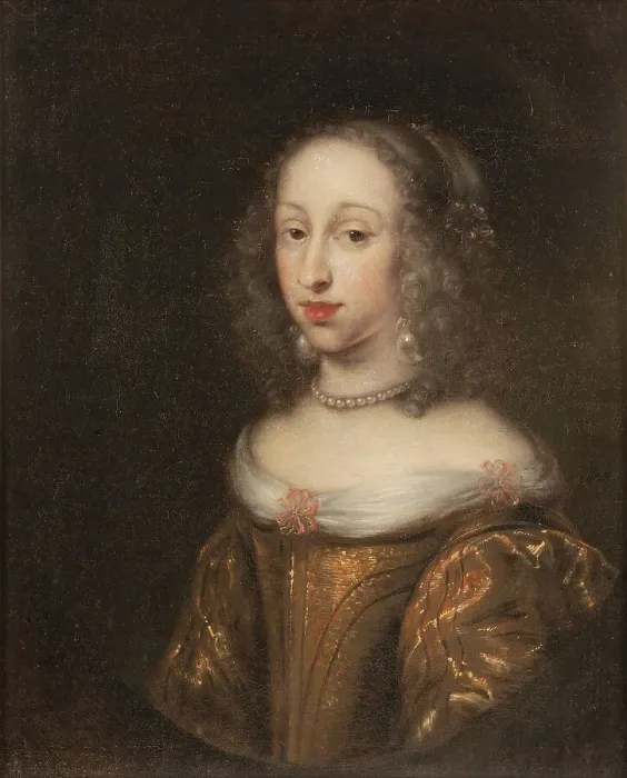 Framed Print : Anna Dorotea, 1640-1713, Princess of Holstein-Gottorp, Abbess of Quedlingsburg, 17th century. Creator: Jurgen Ovens Framed Print : Anna Dorotea, 1640-1713, Princess of Holstein-Gottorp, Abbess of Quedlingsburg, 17th century. Creator: Jurgen Ovens
