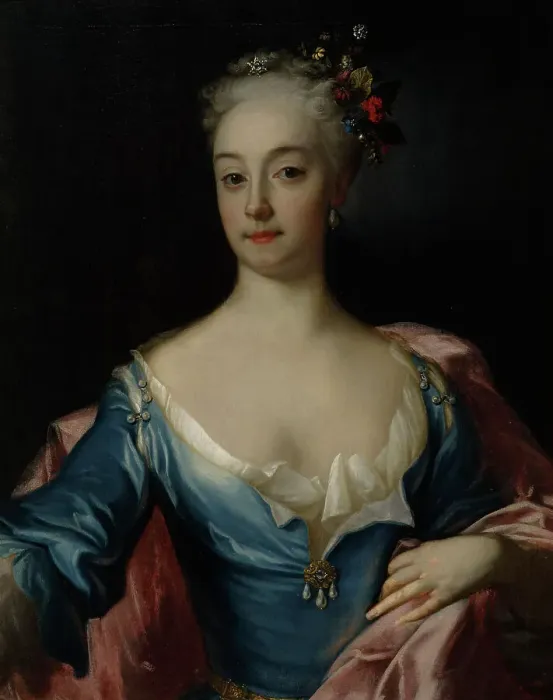 Framed Print : Anna Dorothea Amiga, 1722. Creator: David von Krafft Framed Print : Anna Dorothea Amiga, 1722. Creator: David von Krafft