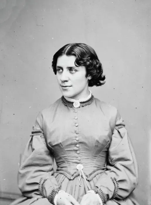Framed Print : Anna E. Dickinson, between 1855 and 1865. Creator: Unknown Framed Print : Anna E. Dickinson, between 1855 and 1865. Creator: Unknown