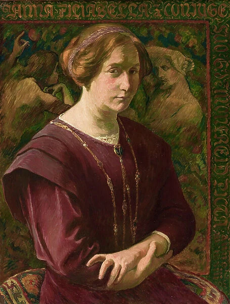 Anna Filiabella, portrait of the artist's wife, 1913. Creator: George-Daniel de Monfreid