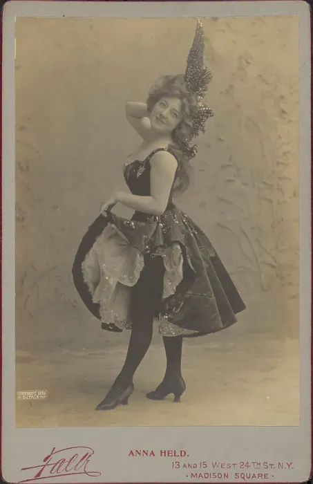 Framed Print : Anna Held (1873-1918), 1896. Creator: Photo studio Benjamin J. Falk Framed Print : Anna Held (1873-1918), 1896. Creator: Photo studio Benjamin J. Falk