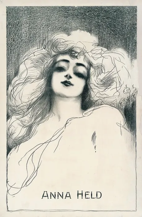 Framed Print : Anna Held, 1900. Creator: Anonymous Framed Print : Anna Held, 1900. Creator: Anonymous