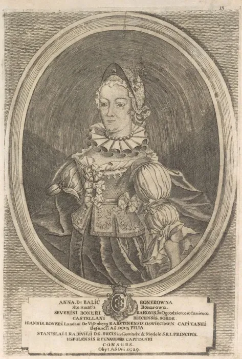 Framed Print : Anna Radziwill (Boner). From: Icones Familiae Ducalis Radivilianae, 1758