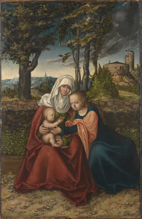 Framed Print : Anna selbdritt, c. 1516 Framed Print : Anna selbdritt, c. 1516