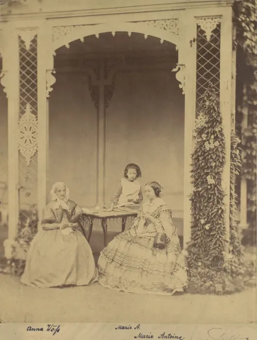 Framed Print : Anna Woss, Marie and Marie Antoine, 1850s-60s. Creator: Franz Antoine Framed Print : Anna Woss, Marie and Marie Antoine, 1850s-60s. Creator: Franz Antoine