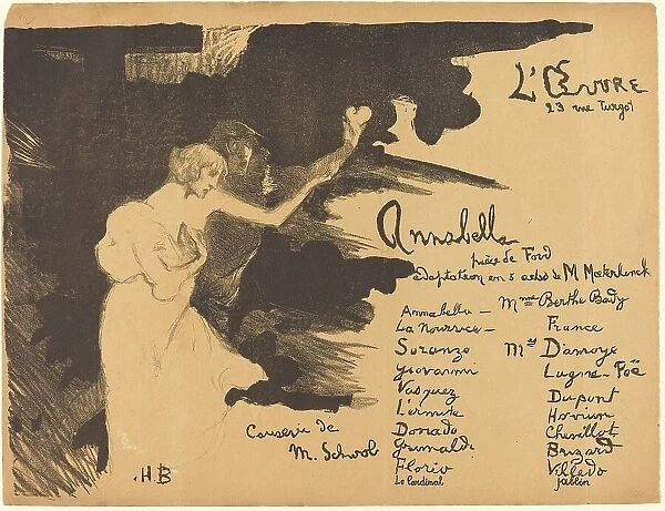 Annabella ('Tis Pity She's a Whore), 1894. Creator: Henry Bataille