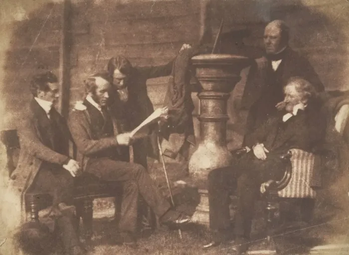 Framed Print : Annan Presbytery, 1843-47. Creators: David Octavius Hill, Robert Adamson Framed Print : Annan Presbytery, 1843-47. Creators: David Octavius Hill, Robert Adamson