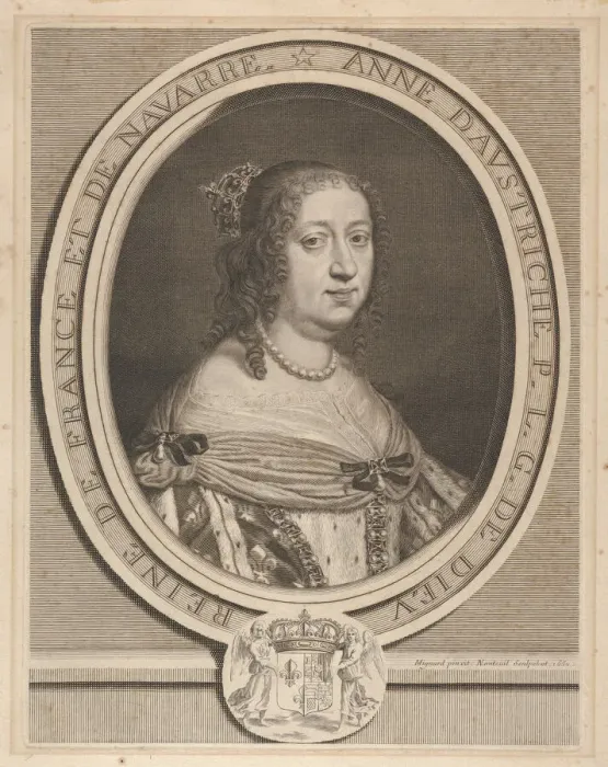 Framed Print : Anne of Austria, 1660. Creator: Robert Nanteuil Framed Print : Anne of Austria, 1660. Creator: Robert Nanteuil