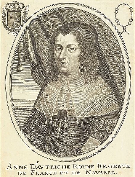 Anne of Austria. Creator: Balthasar Moncornet