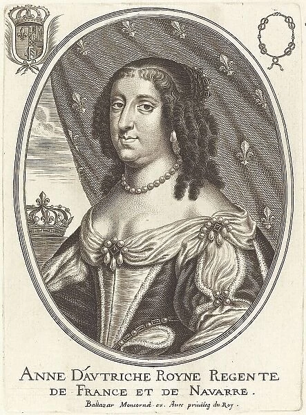 Anne of Austria. Creator: Balthasar Moncornet