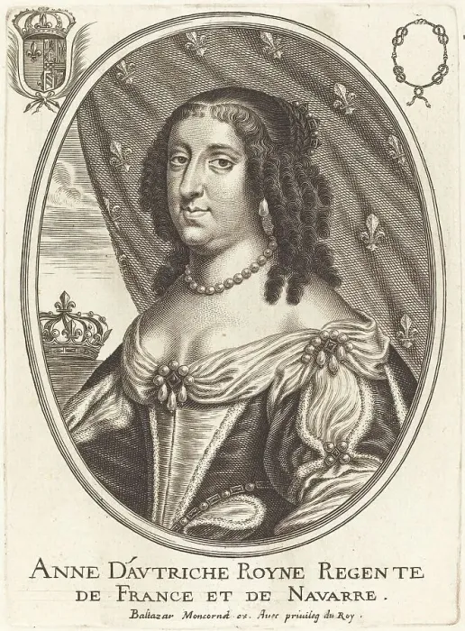 Framed Print : Anne of Austria. Creator: Balthasar Moncornet Framed Print : Anne of Austria. Creator: Balthasar Moncornet