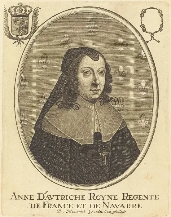 Framed Print : Anne of Austria. Creator: Balthasar Moncornet Framed Print : Anne of Austria. Creator: Balthasar Moncornet